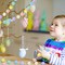 Jishi 3pk Pastel Pom Pom Garland Hanging Easter Decorations Indoor Home Decor for Living Room Wall Classroom Christmas Tree, Cute Rainbow Colorful Felt Ball Garland Baby Shower Birthday Party Supplies